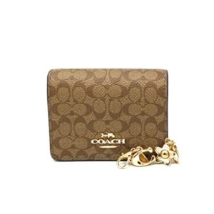 COACH Women's Boxed Mini Wallet On A Chain In Signature Canvas