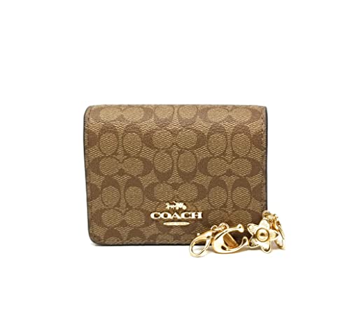 COACH Women's Boxed Mini Wallet On A Chain In Signature Canvas