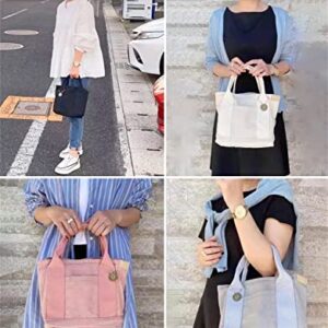 Large Capacity Multi-Pocket Handbag Women's Canvas Tote Purses Crossbody Bag Handmade Crossbody Bag Handbag Vintage Tote Bags (Green)