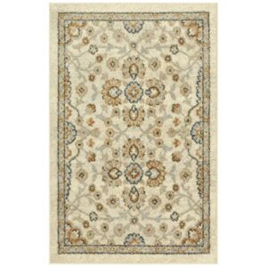 maples rugs danville kitchen rugs non skid accent area carpet [made in usa], neutral, 2’6″ x 3’10”