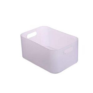 xiangliang soft sided storage bins basket storage sundries box basket plastic storage storage snack cosmetic housekeeping & organizers christmas organizing, transparent white, (bcgvvciwo)