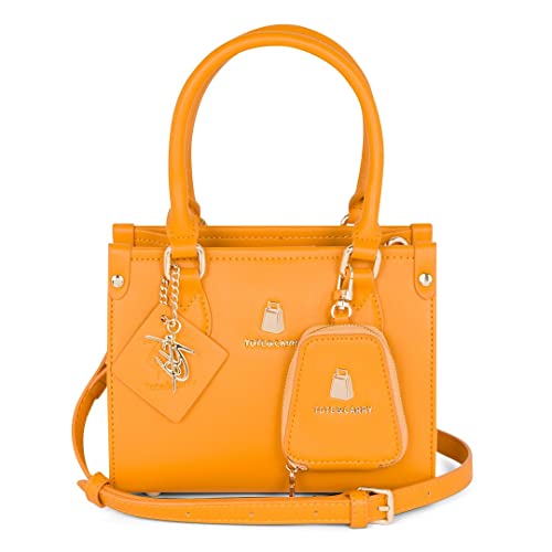 Tote&Carry's Box Bag, Fashion and Luxury Bag, Yellow, Small