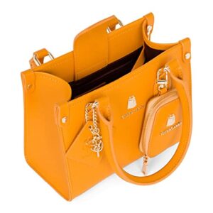 Tote&Carry's Box Bag, Fashion and Luxury Bag, Yellow, Small