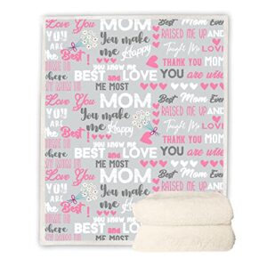 Juirnost Gift for Mom,Mom Birthday Gifts,, Gifts for Mom from Daughter,to My Mum Gifts,Mom Throw Blanket,Birthday Gifts for Mom,Mother Gifts for Sofa Bedding Living Room 50X60inch