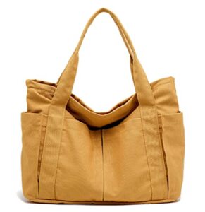 women canvas tote bag hobo casual shoulder purse large capacity messenger handbags