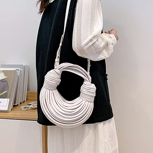 Hand-woven Knotted Pull-up Noodle Cross-body Bag Creative Noodle One-Shoulder Armpit Handbag