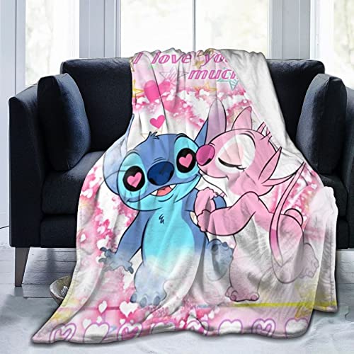 MANMAT Cartoon Throw Blanket Lightweight Cozy Couch Bed Super Soft and Warm Flannel Fleece Microfiber Throws Blankets for All Seasons 50''x40''