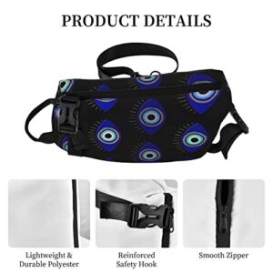 Crossbody Sling Backpack Turkish-Evil-Eye-Symbol Travel Hiking Chest Daypack One Strap Shoulder Bag