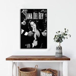 MLY Lana Del Rey Canvas poster music posters for room aesthetic 12x18 Inch Unframed Wall Art Deco Gift For Friends For Fans