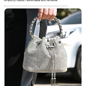 Chlemeter Women's Crystals Evening Bag, Bling Rhinestone Clutch Purses for Wedding Prom Party Club Crossbody Bags,Rhinestone purse,Evening bag,Bling purse