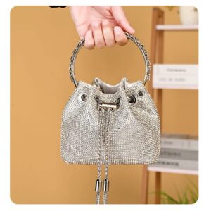 Chlemeter Women's Crystals Evening Bag, Bling Rhinestone Clutch Purses for Wedding Prom Party Club Crossbody Bags,Rhinestone purse,Evening bag,Bling purse