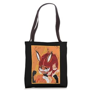 miraculous ladybug vintage collection with rena rouge tote bag