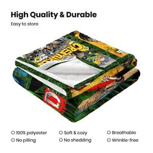 Drince LWBMEF Truck Blanket Cartoon Throw Blankets 50x40 Inch Anti-Pilling Flannel Soft Cozy Fleece for Sofa Bed Decor Boys Adults Birthday Gifts, Full