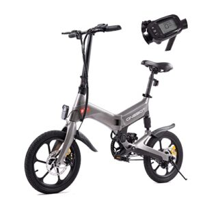 ONEBOT Electric Bike S7 Aviation Ultra-Light Magnesium Folding Electric Bicycle with Pedals 16" Wheels Ebike with Rear Shock Absorber