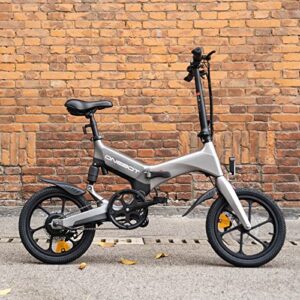 ONEBOT Electric Bike S7 Aviation Ultra-Light Magnesium Folding Electric Bicycle with Pedals 16" Wheels Ebike with Rear Shock Absorber