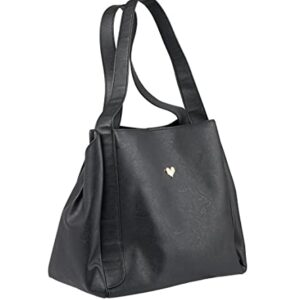 Loulu - Hayden Hobo Handbag - Black