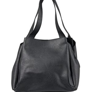 Loulu - Hayden Hobo Handbag - Black