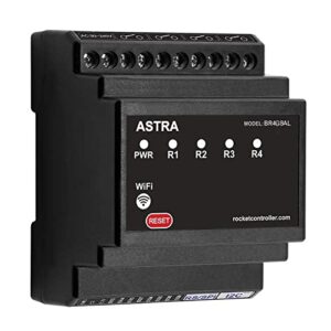 ASTRA SMART HOME basic controller, microcontroller ESP32, 4 Relays 16A, 8 GPIO I/O, AC power, LED (BR4G8AL) internal antenna