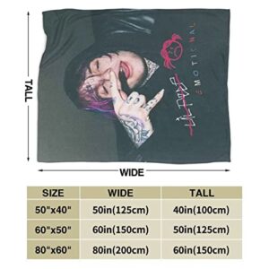 hhohhc Rapper Hip Hop Blanket, Bed Throws Soft Plush Warm Sofa Bed Blanket All Season, Comfortable Lightweight Super Soft Lamb Fleece 60"X50" 3-2