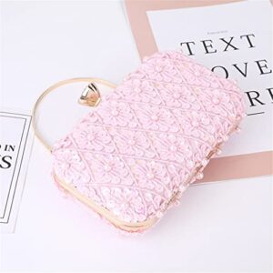 SEIJY Wedding Bridal Beaded Sequined Clutch Shoulder Chain Tassel Embroidery Evening Bags with Handle Handbags