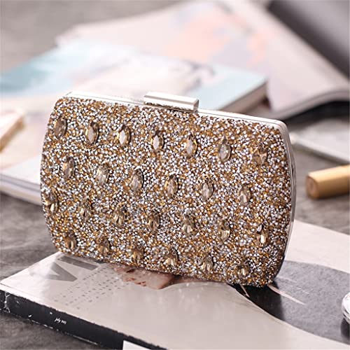 SEIJY Blue Color Women Diamonds Party Day Clutch Small Evening Bags Diamonds Female Holder Handbags (Color : D, Size : 1)