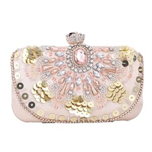 seijy sequined women evening bags beaded small day clutch embroidery hollow vintage wedding party handbags purse