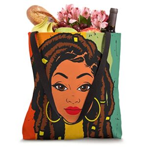 Unapologetically Loc'd Funny Locs Black Queen Women Girls Tote Bag