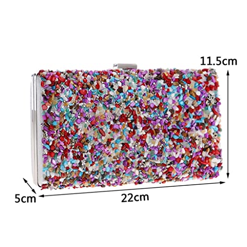 MXIAOXIA Diamonds Candy Evening Bag Summer Fashion Female Small Day Clutch Shoulder Chain Handbags Phone Key Wallets