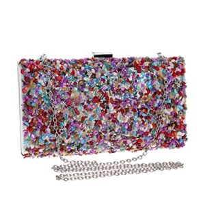 MXIAOXIA Diamonds Candy Evening Bag Summer Fashion Female Small Day Clutch Shoulder Chain Handbags Phone Key Wallets