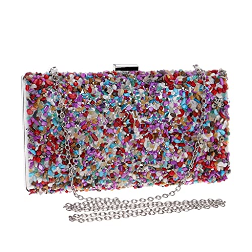 MXIAOXIA Diamonds Candy Evening Bag Summer Fashion Female Small Day Clutch Shoulder Chain Handbags Phone Key Wallets