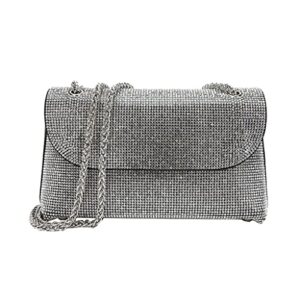 mxiaoxia shiny rhinestones evening handbag women diamonds shoulder bag ladies dinner party clutch purse