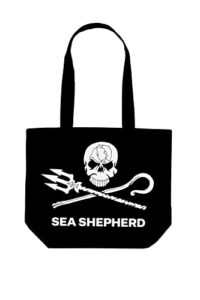 sea shepherd jolly roger tote bag – black