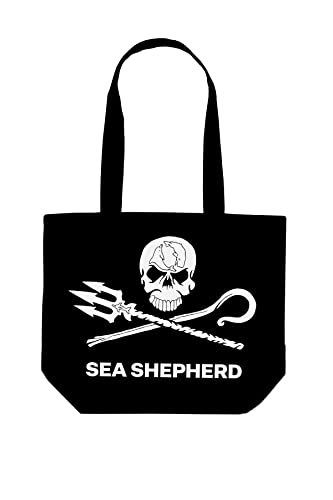 Sea Shepherd Jolly Roger Tote Bag - Black