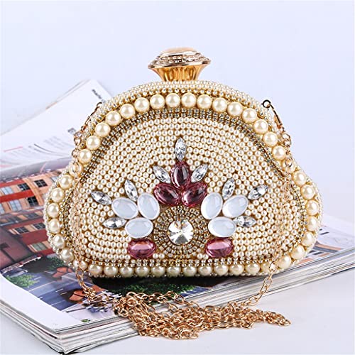 MXIAOXIA Beaded Women Day Clutch Acrylic Handmade Style Party Wedding Evening Bags Dress Crystal Girl Purse