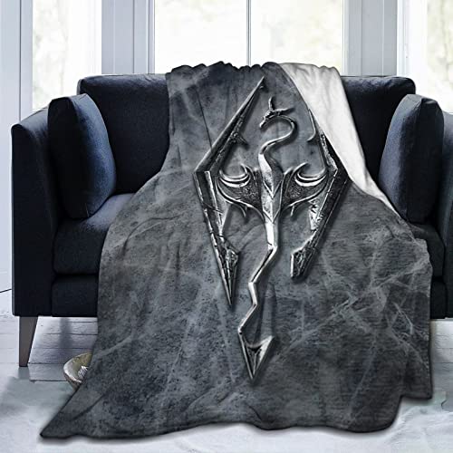 Skyrim Blanket Soft Warm Throw Blankets 80"x60" for Bedroom Couch Travelling