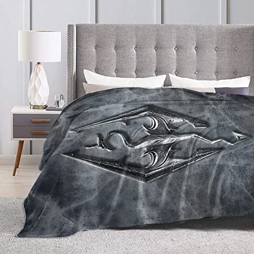 Skyrim Blanket Soft Warm Throw Blankets 80"x60" for Bedroom Couch Travelling