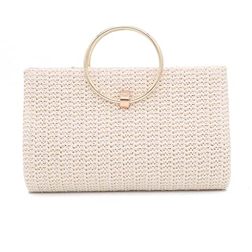 MXIAOXIA Tassel Golden Evening Bags Knitted Flap Clutch Shoulder Party Bridal Dinner Day Clutch Purse (Color : E, Size