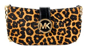 michael kors carmen small pouchette shoulder bag (black multi)