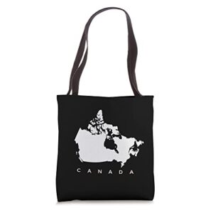 canadian country canadian map of canadian tote bag