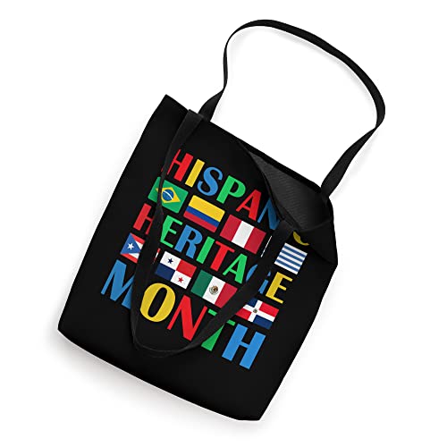 Hispanic Heritage Month Latin Countries Flags men women Tote Bag