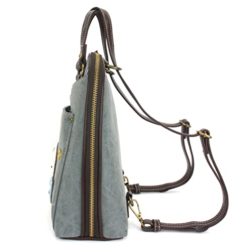 CHALA Convertible Backpack Purse - Sand Dollar - Indigo