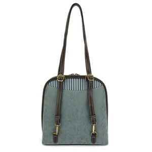 CHALA Convertible Backpack Purse - Sand Dollar - Indigo