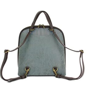 CHALA Convertible Backpack Purse - Sand Dollar - Indigo