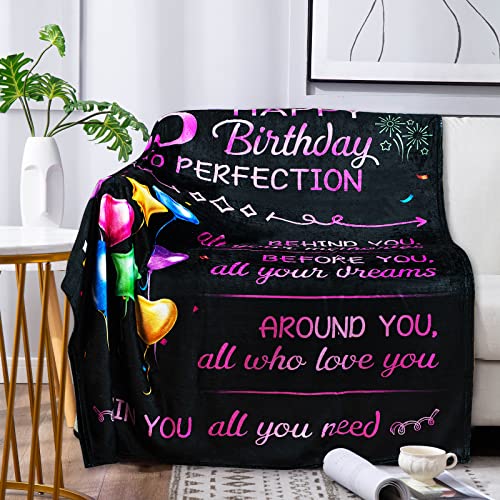 BRITHHAHA 55th Birthday Gifts for Women Funny 1967 Blanket for 55 Year Old Woman 55th Birthday Throw Ideas 55 Birthday Decorations for Women Her Him Wife Sister Mom Friends Grandmother 60"x50"