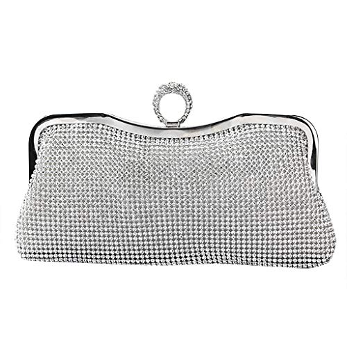 Gaoxin Party Cross Handbag Diamond Women Shoulder Evening Fashion Clutch Bag Rhinestone Bag Flat Hard Clutch Wallet