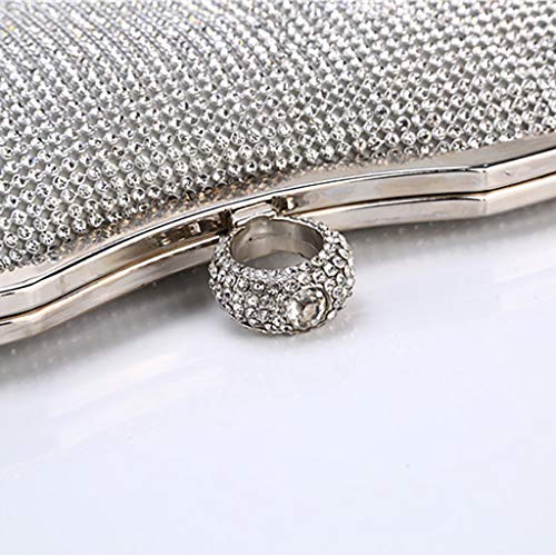 Gaoxin Party Cross Handbag Diamond Women Shoulder Evening Fashion Clutch Bag Rhinestone Bag Flat Hard Clutch Wallet