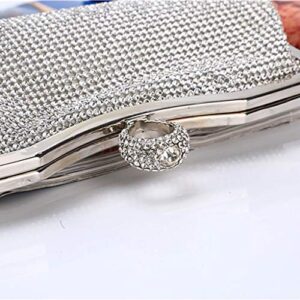 Gaoxin Party Cross Handbag Diamond Women Shoulder Evening Fashion Clutch Bag Rhinestone Bag Flat Hard Clutch Wallet