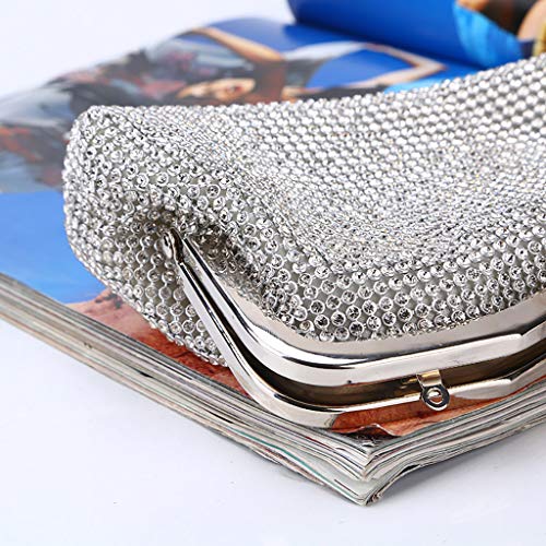 Gaoxin Party Cross Handbag Diamond Women Shoulder Evening Fashion Clutch Bag Rhinestone Bag Flat Hard Clutch Wallet