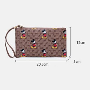 Cute Cartoon Women's Wallet Long Clutch Bag, 2023 The Newest Largecapacity Zipper Ladies Wallet Card Case Mobile Phone Bag, 1PC
