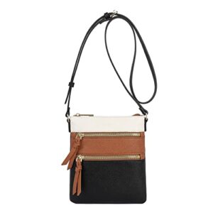 cluci small crossbody purses for women, mini size designer bags zipper pockets, vegan leather over the shoulder purse